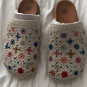 The Sak Multicolor Crochet Mules